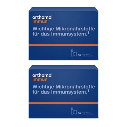 이뮨 2박스  - 오쏘몰 이뮨 30일 1+1 2박스 orthomol 독일 종합비타민(드링크+정제), 2개, 20ml