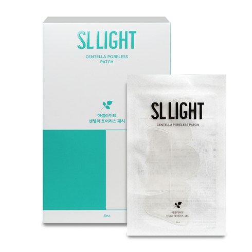 센텔라포어리스패치 - BEST) SL LIGHT 에셀라이트 센텔라 포어리스 나비존 전용 모공패치, 1세트, 8개입