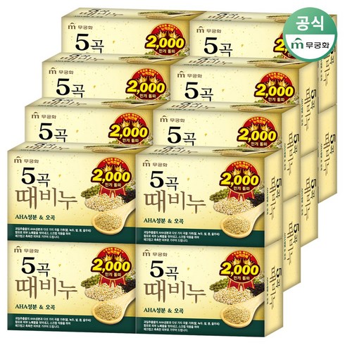 때비누 - 무궁화 오곡때비누, 90g, 16개