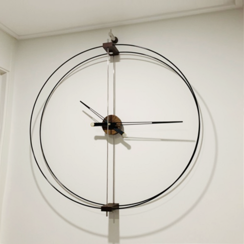 노먼벽시계 - 포라이트 노먼 바르셀로나 800 두줄 노몬 대형 벽시계 거실 인테리어 시계