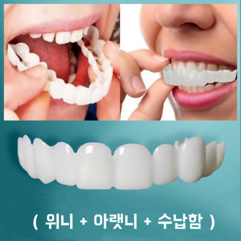 1+1 치아세트 (위니+아랫니+수납함), 1개