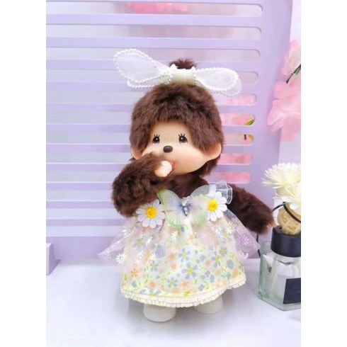 몬치치인형 monchhichi 세키구치 15cm, 53_여아용 20cm 프린트 스커트