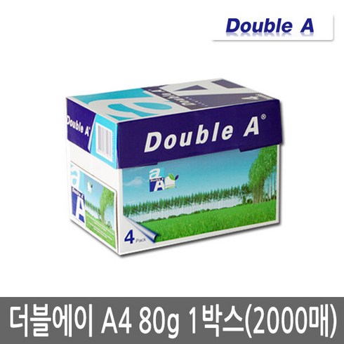 더블에이 80g 2000매, A4