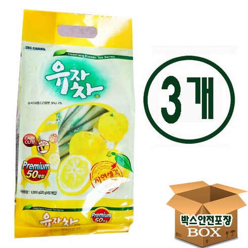 희창 유자차 스틱형 자연생각 유자차, 20g, 3개, 50개입