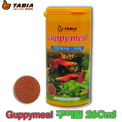 타비아 구피밀 관상어 사료, 1개, 260ml