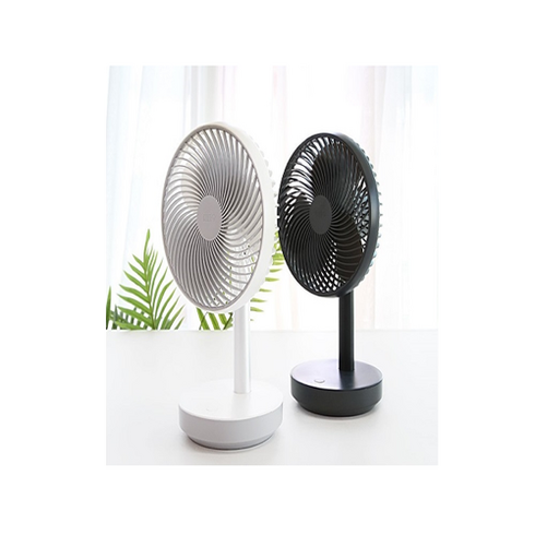 풍성한 코드나인 야외 무선 USB충전 미니 서큘레이터 무소음 시원한 휴대용 책상 탁상용 선풍기, 다크그레이, 탁상용선풍기