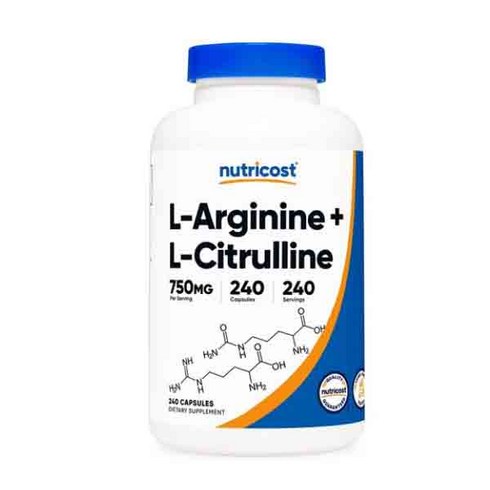 뉴트리 코스트 L-Arginine 엘 시트룰린 엘 아르기닌, 240정, 1개