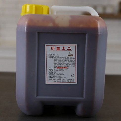 화인식품 양념치킨소스 마늘소스 10KG 갈릭, 1개