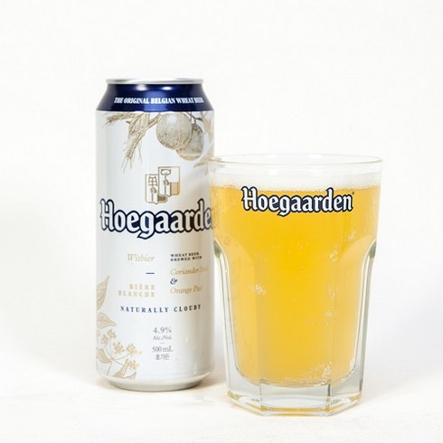 호가든맥주잔 - 호가든 수입 맥주잔 330ml 강화유리 맥주컵 예쁜 유리컵, 1개