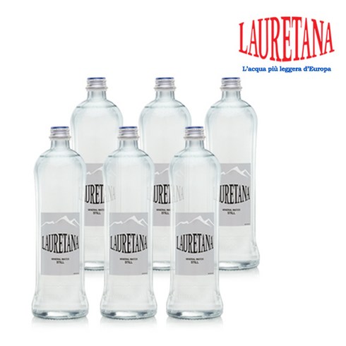 [KT알파쇼핑]라우레타나 PININFARINA 이태리 천연광천수 750ml 6병, 6개