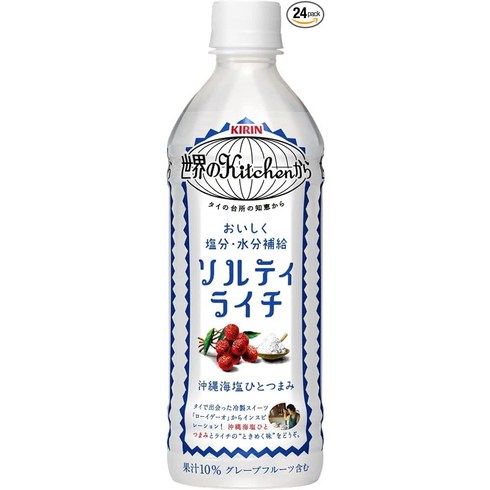 솔티앤스웨티 - 기린 세계의 Kitchen에서 솔티라이치 500ml PET×24개, 24개