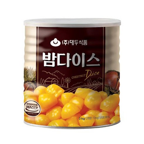 밤앙금 - 밤다이스 조각밤 대두식품 3kg, 1개