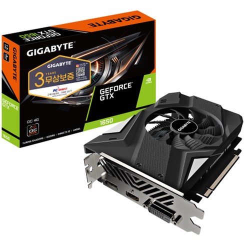 GIGABYTE 지포스 GTX 1650 UD2 OC V2 D6 4GB 제이씨현