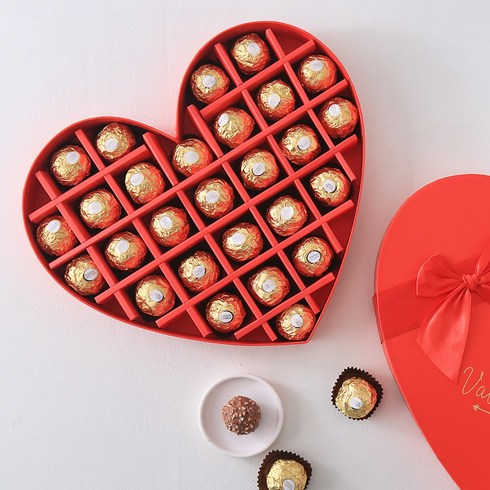 발렌타인데이 초콜릿 선물 빅하트 페레로로쉐(T27) 발렌타인 화이트데이 초콜릿 선물 세트, 빅하트페레로로쉐(T27)
