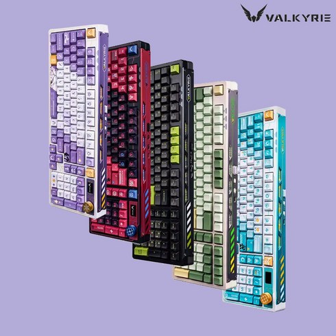 [XC샵] VALKYRIE VK99 무선 블루투스 기계식 게이밍 키보드98%배열 핫스왑 4000mAh RGB 객제화 기계식 키보드, 블루Mist-L Lucky축