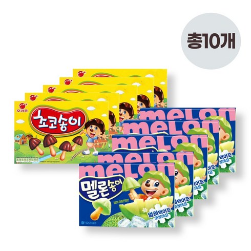 멜론송이 - 오리온 멜론송이 1P(50g) x 10개, 50g