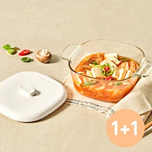 글라스락 렌지쿡 코지밀크 탕찌개용 1+1, 없음