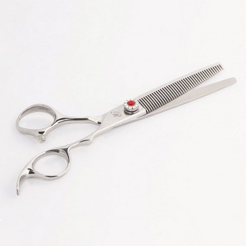 리케이 강아지 40방 숱가위 17.5cm V-9040, 혼합 색상, 1개