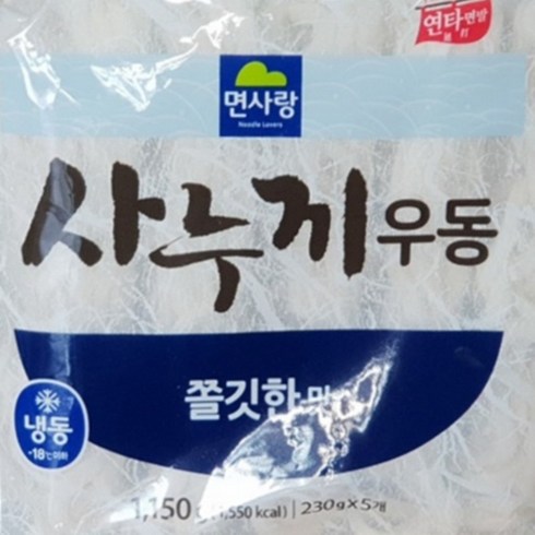면사랑 사누끼우동 1150g, 1개