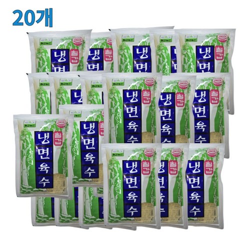 냉면육수 - 칠갑농산 냉면육수, 20개, 300ml