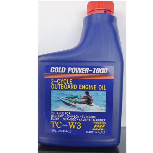 골드파워 TC-w3 2사이클 2행정 선외기 오토바이 엔진오일 가솔린, 24개, GOLD POWER - 1000 (1 Box)