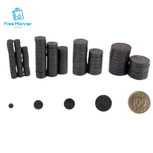 [FreeManner] 미니자석 소형자석 냉장고 메모고정 작은 원형 단추 동그란 자석, 중, 20개