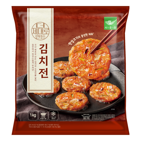 김치전 - 사옹원 더 제대로만든 김치전 1kg 1+1, 2개