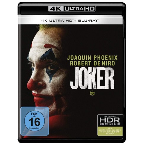 조커 CD 4K 울트라 HD 블루 레이 UHD 비디오 서스펜스