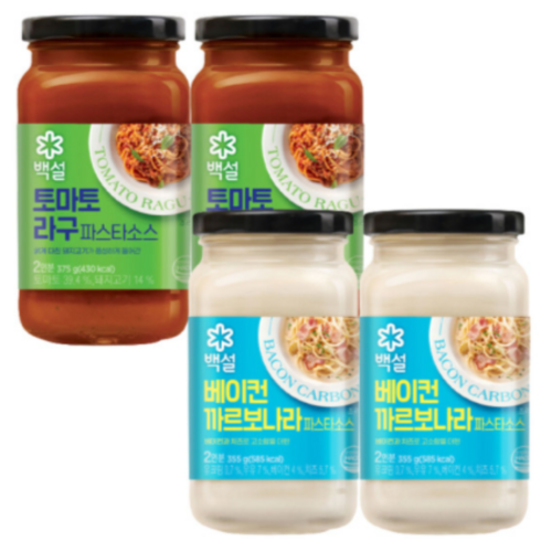 백설 크림 35ml 1개 - CJ 백설 토마토 라구 2개 + 까르보나라 크림 2개, 1개