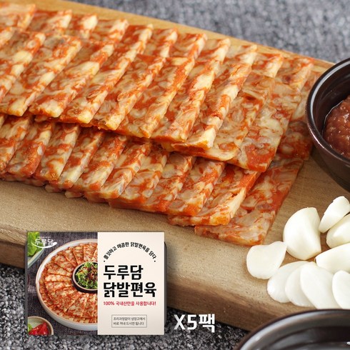 쫄깃하고 매콤한 국내산 닭발편육 200g x 5팩, 5개