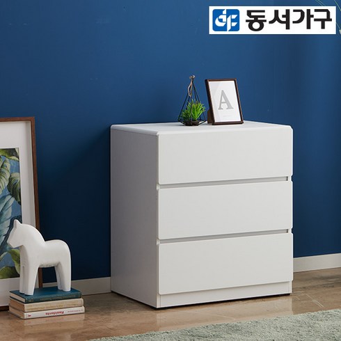 동서가구 미하스 600 3단 서랍장 2colors DF640770, 그레이화이트