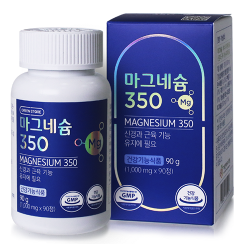 그린스토어 마그네슘350 950mg x 90정 (90일분), 90정 1개입