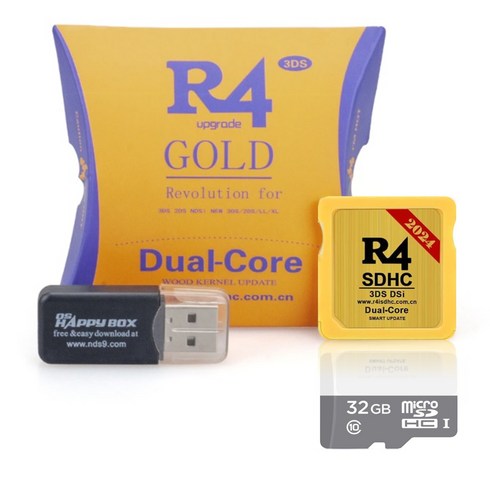 2024 R4 GOLD Dual-Core R4칩+32GB +64GB 한글판, R4칩+SD카드32GB