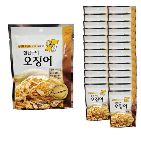 철판구이 오징어, 25개, 18g