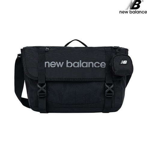 뉴발란스 NBGCDSS202-BK Big Logo Messenger 빅로고 크로스백 슬링백 힙색, FF