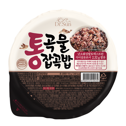 2023년 가성비 최고 햇반 - 선재광 닥터선 늘선한 통곡물 잡곡밥 150g 10개 햇반 즉석밥 잡곡 혼밥 간편식 컵반 건강식