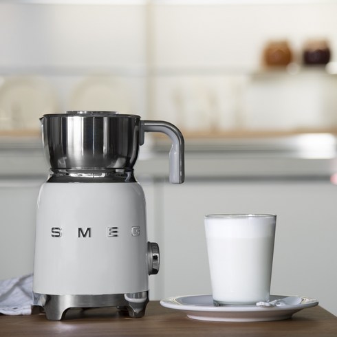 스메그 SMEG 50s 레트로 홈카페 우유거품기 7색상, 크림