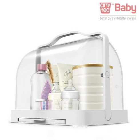 [천하지엘씨]애니티베이비 젖병 분유 보관함, 단일수량