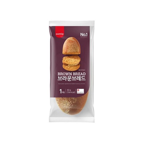 삼립 브라운브레드, 60g, 50개