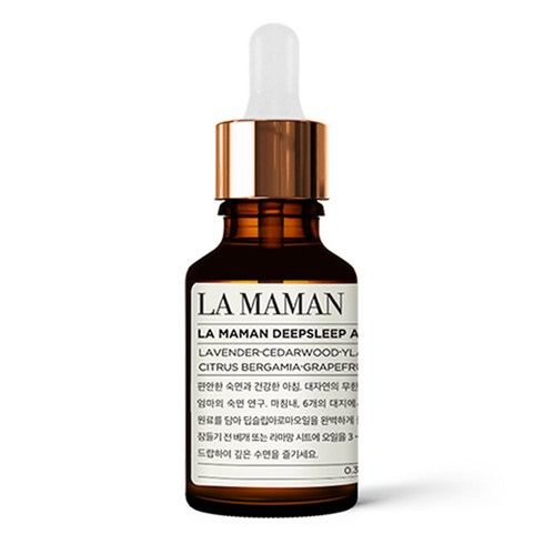 라마망 꿀잠 천연 아로마 에센셜 오일 100% 원액 10ml 숙면 수면에좋은 잠잘오는 허브 테라피, 1개