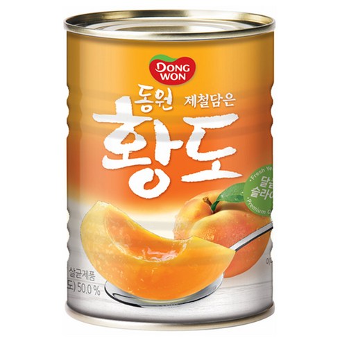 동원 황도 슬라이스 400gx24캔/ 백도 복숭아 칵테일, 400g, 24개