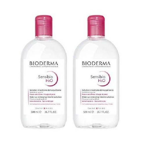 바이오더마클렌징워터850 - 바이오더마 센시비오 H2O 미셀라 클렌징워터, 500ml, 2개