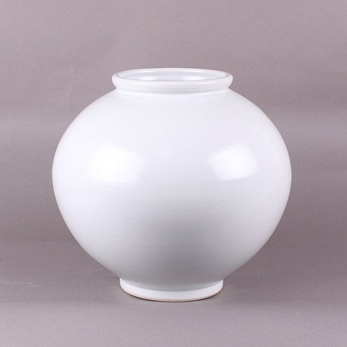 핸드메이드 무광 달항아리 소 27cm 도자기화병 단지 인테리어 작품도자기 집들이 외국인선물