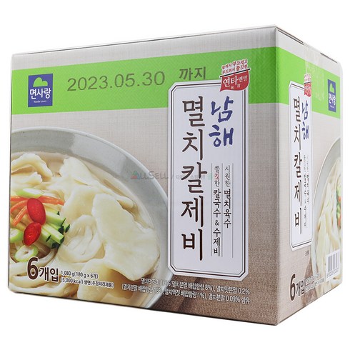 면사랑 남해칼제비 180g X 6개입, 6개