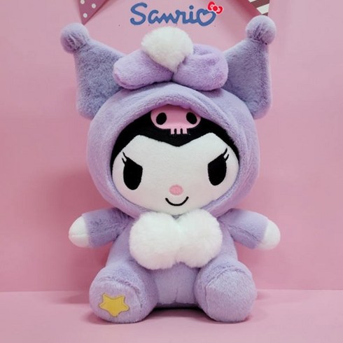 산리오 쿠로미 파스텔 코스튬 인형 25cm 애착 동물