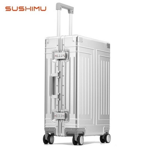 풀알루미늄캐리어 - SUSHIMU 풀 알루미늄 마그네슘 합금 캐리어 여행 가방 24인치
