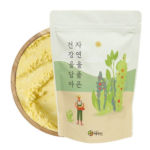 자연닮음 국산 노란 생 옥수수 가루 분말 1kg, 1개