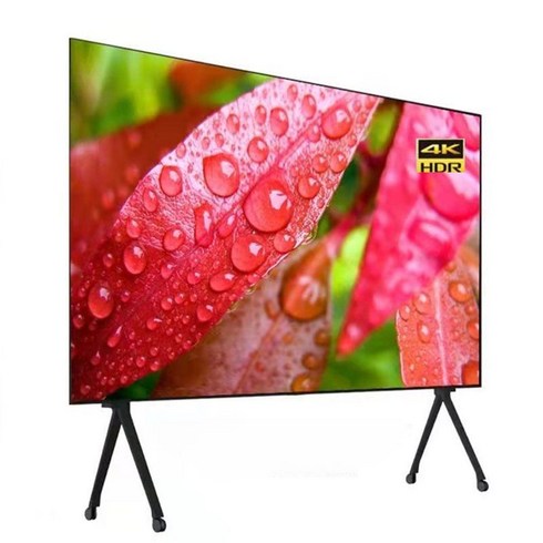 100인치tv 중소기업 티비 4K UHD 이동식 벽걸이 LED 대형 모니터 이동형 LCD, 98인치 4K (220cm x 126cm)