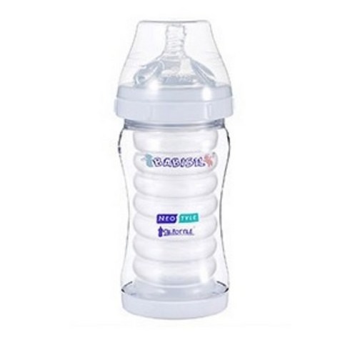 바비실 실보틀 네오 젖병 젖꼭지, 화이트, 0~4개월, 220ml, 220ml, 1개
