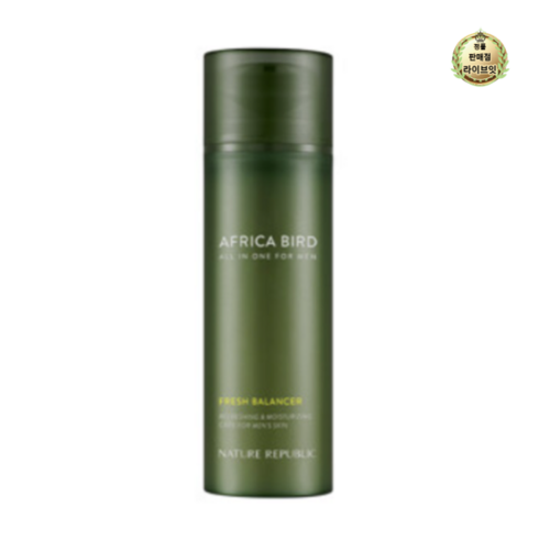 라이브잇 네이처리퍼블릭 아프리카 버드 옴므 올인원 프레시 밸런서 150ml, 8개